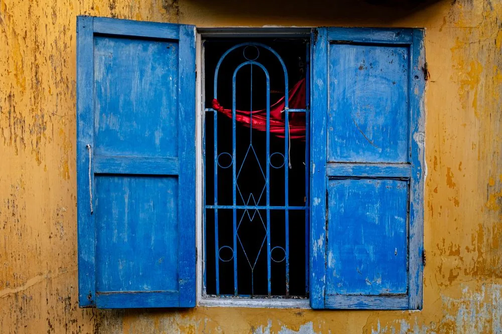 Fenêtre bleue, Hoi An, Vietnam